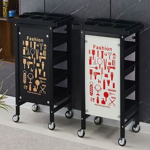 Beauty Cart, Hairdressing, Perming and Dyeing Cart, Hair Salon Tool Cart, Five-Layer Bar Cart, Barber Shop Trolley, Hairdressing Tool Cabinet