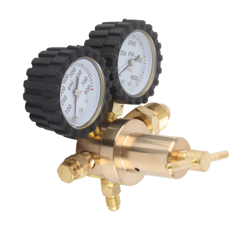 Gas Regulator Nitrogen Regulator Dual Gauge Gas Air Pressure