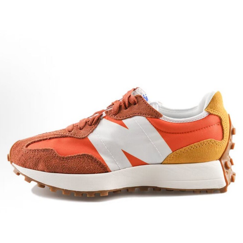 莆田 NB327 スポーツシューズ生地スエードスプライシングアッパーカップルお父さん靴軽量クッション性レトロランニングシューズ|undefined