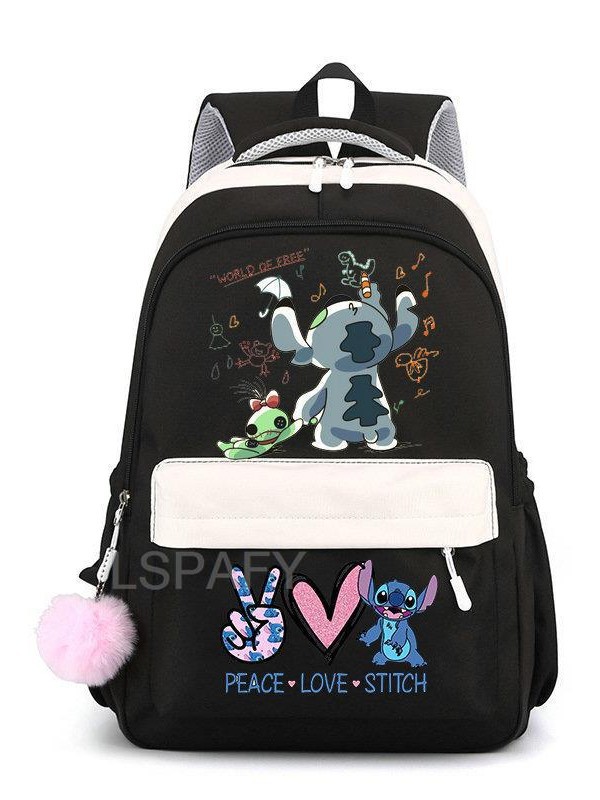 Mochila Escolar Infantil con Dibujos Animados de Nylon Ultraligera y Resistente al Desgaste para Escuela image 6