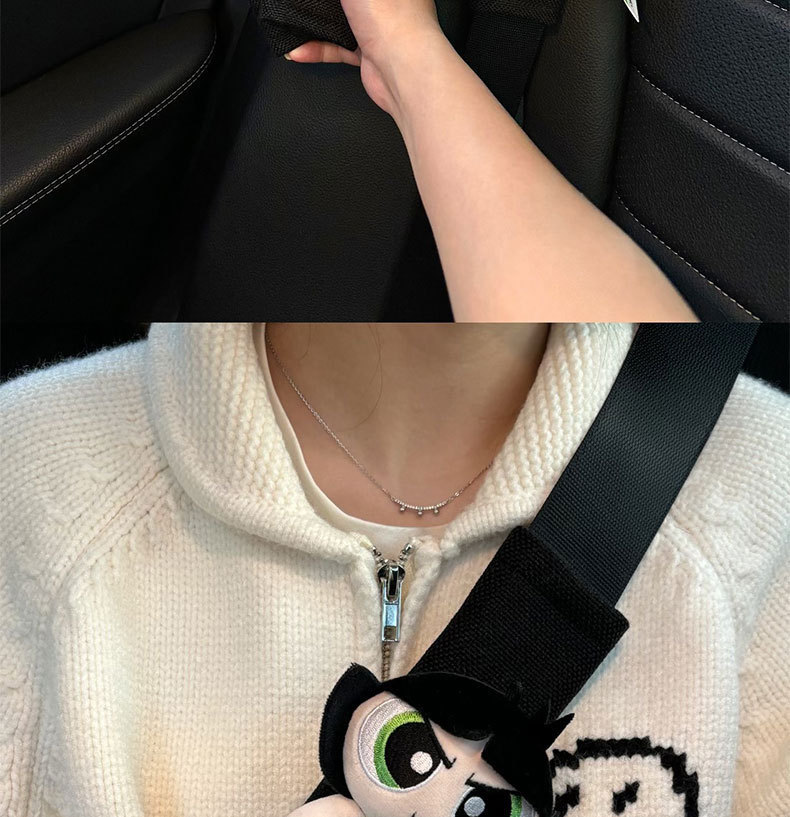 Car Seat Belt Shoulder Protector, Universal Car Anti-Wear Clothing for All Seasons, Cute Powerpuff Girls Car Protective Cover