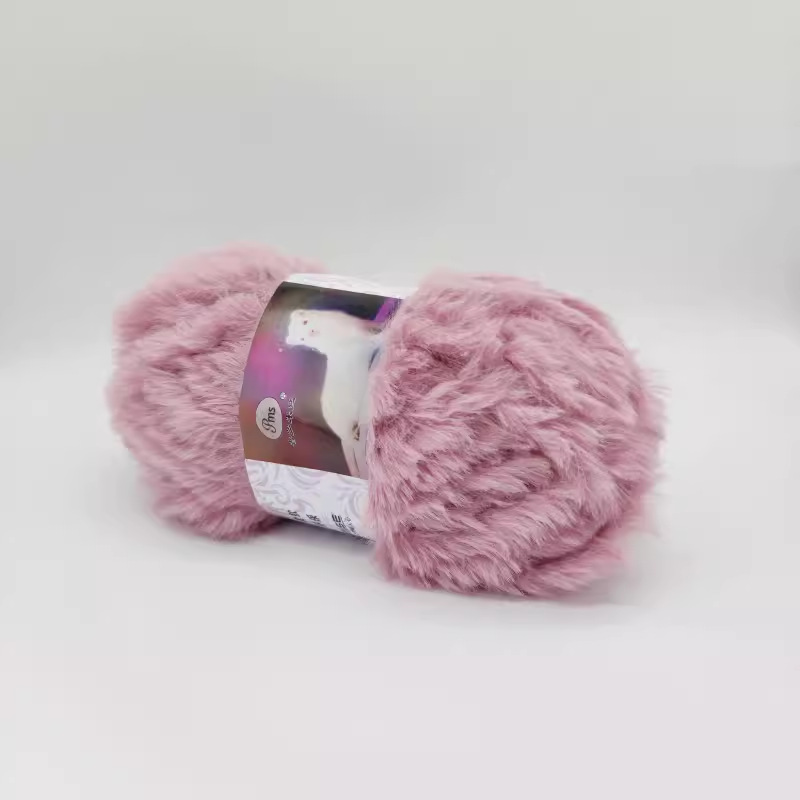 Imitación de visón terciopelo grueso lana tejida a mano DIY Imitación Piel terciopelo visón terciopelo sombrero bufanda manta hilo al por mayor