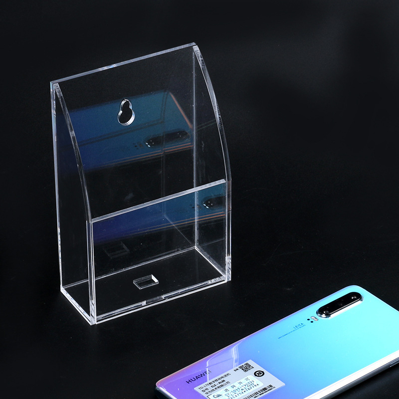 Pantalla de acrílico transparente estante de vino y bebidas estante de almacenamiento de supermercado caja de almacenamiento estante de exhibición titular de la taza potable libre
