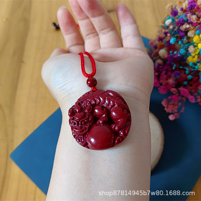 퍼플 골드 샌드 베어 펜던트 (직경 약 33mm)