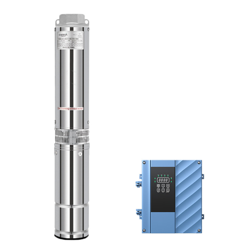 Nueva energía 4DSC-A / D bomba de agua bomba de tornillo bomba sumergible solar de elevación ultra alta bomba de pozo profundo de acero inoxidable fotovoltaico