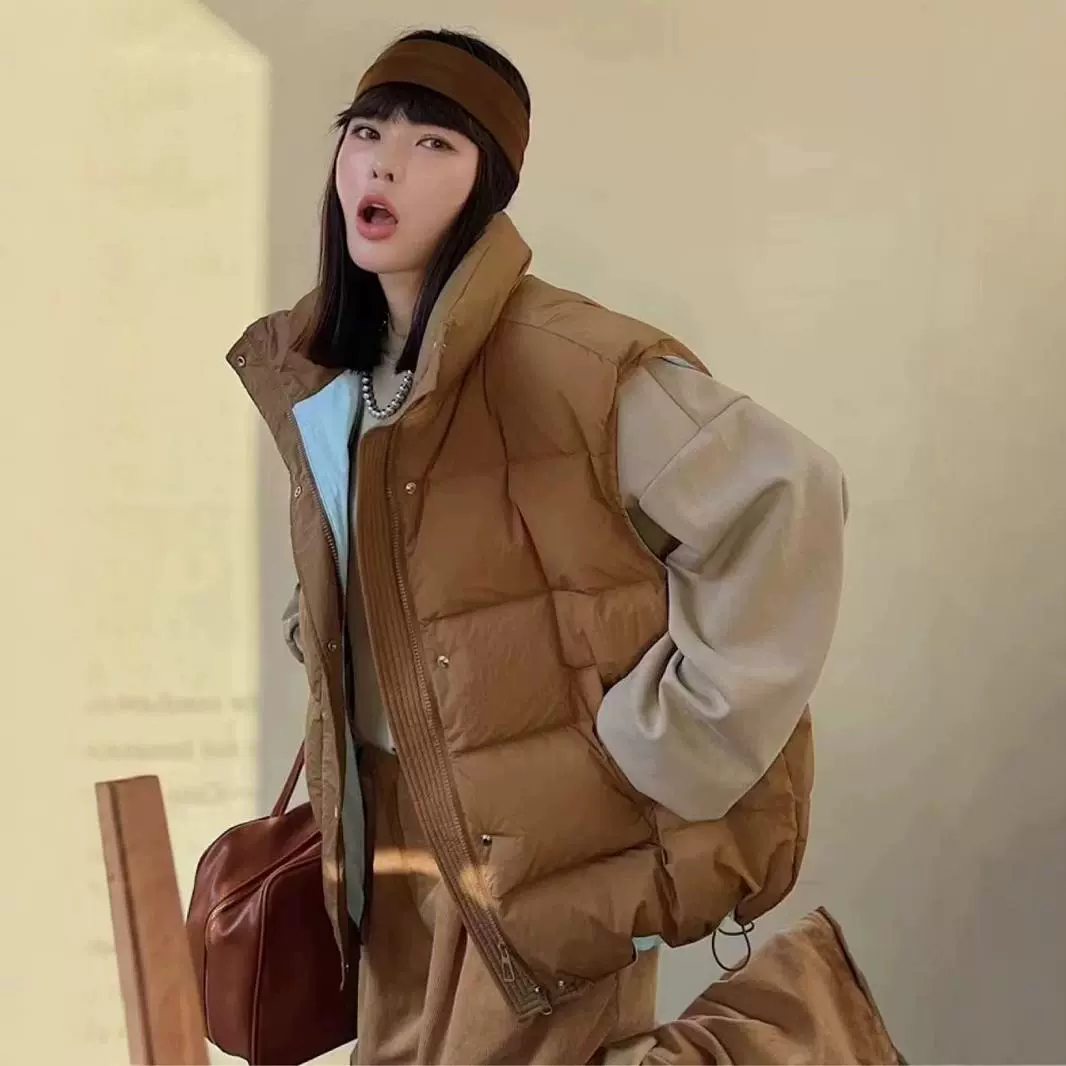 Корейский стиль Dongdaemun, осенне-зимний новый стиль, свободный и универсальный большой жилет для женщин