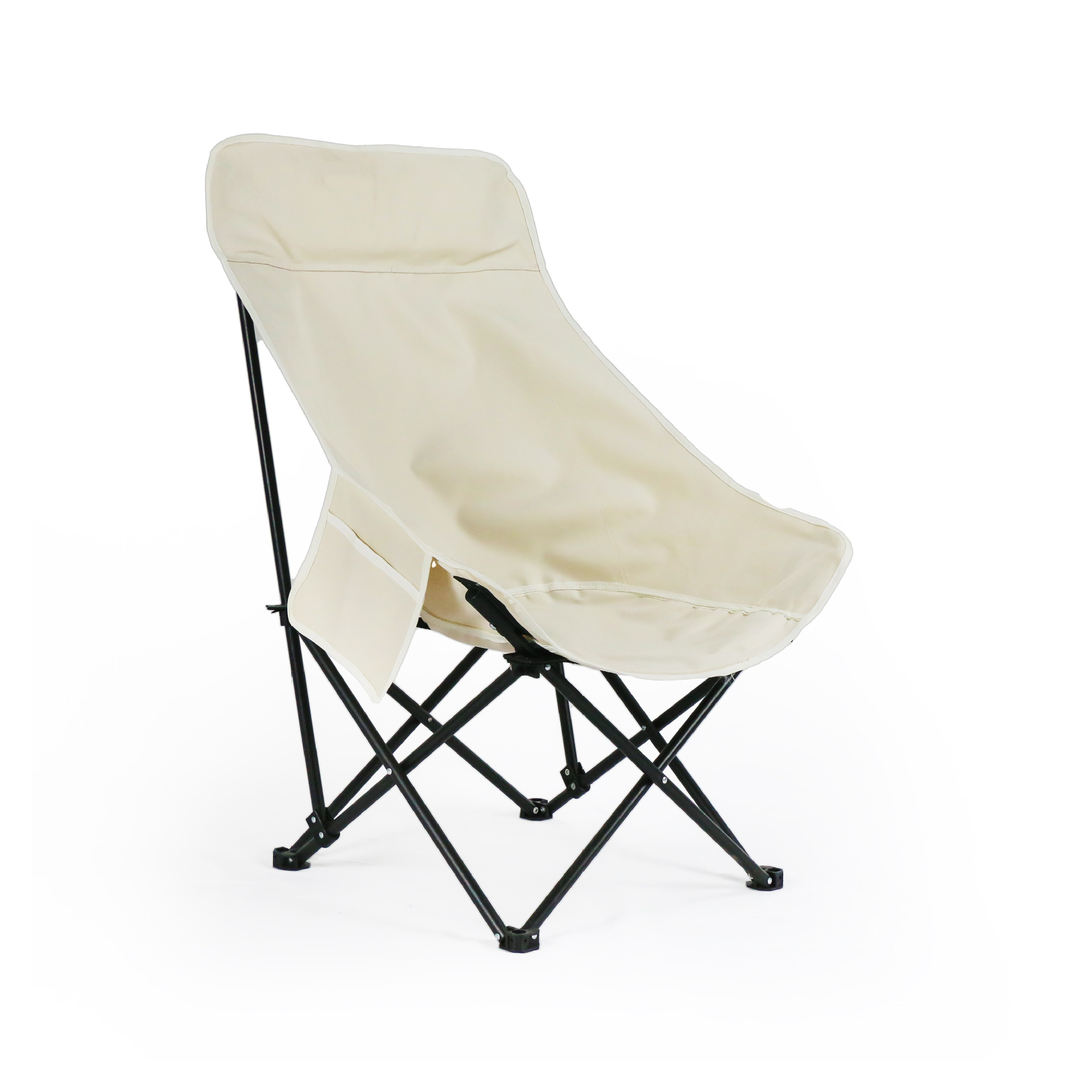 Silla reclinable de camping Ruidar para exteriores, silla plegable tipo luna con respaldo alto para tomar siesta, se puede usar para sentarse y reclinarse, silla tipo sofá.