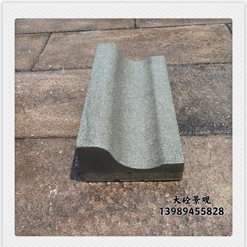仿芝麻灰成品PC异形路牙自带排水沟设计源头厂家直销
