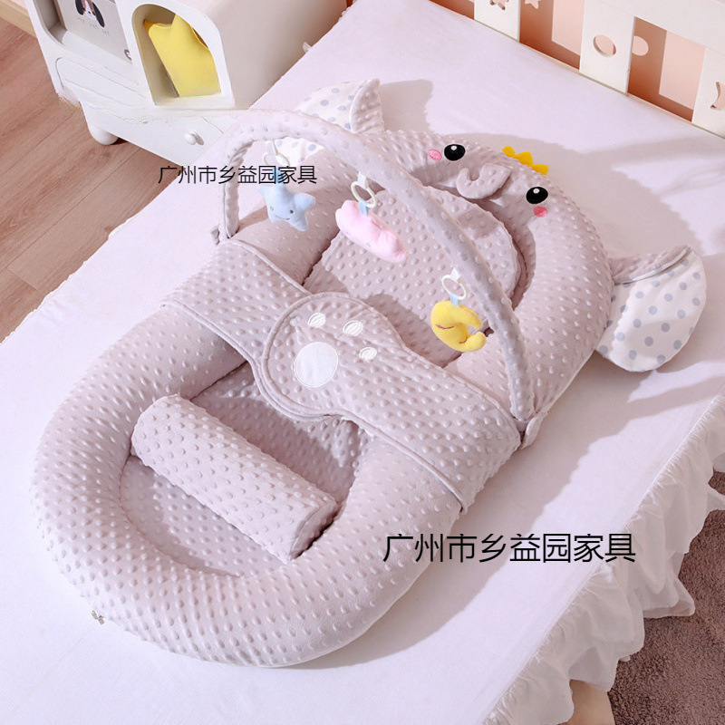 Bed-In-Bed Baby Anti-Jump Soothing Bed Slope Sleeping Pad Bionic Floor Wake-Up and Sleep One Piece
