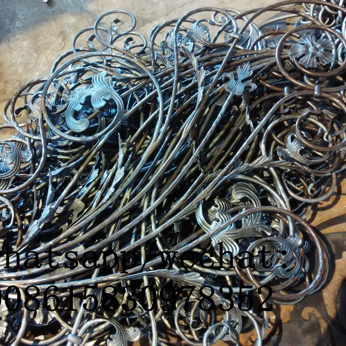 大门围栏楼梯扶手锻打门窗实心 大门楼梯配件  河北 石家庄