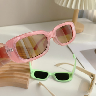 女童2022夏季新款兒童太陽鏡ins韓版方形眼鏡中小童遮陽寶寶墨鏡