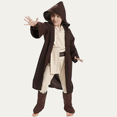 Star Wars Obi-Wan Halloween Party Stage Performance Costume Classic Character Kids Cosplay Costume