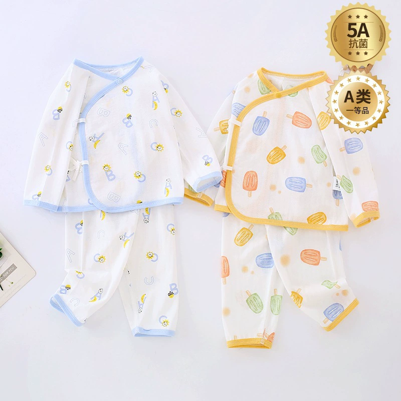 Летняя тонкая детская сплит-одежда типа Хлопчатобумажная одежда для новорожденных