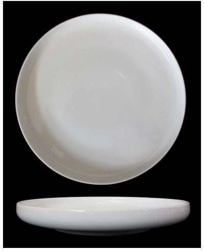 Transfronterizo LZ Luhang cerámica blanca pura cubiertos minimalistas platos de sopa platos de arroz platos de pescado sopa de sopa