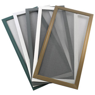 Aluminum Alloy Sliding Screen Window with Diamond Mesh, Invisible Screen Window for Self-Installation, Household Sliding Screen Window, Plastic Steel Mosquito-Proof Net