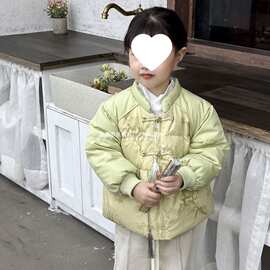 2025新款儿童中国羽绒服女宝女童加厚保暖短款冬季宝宝外套男现货