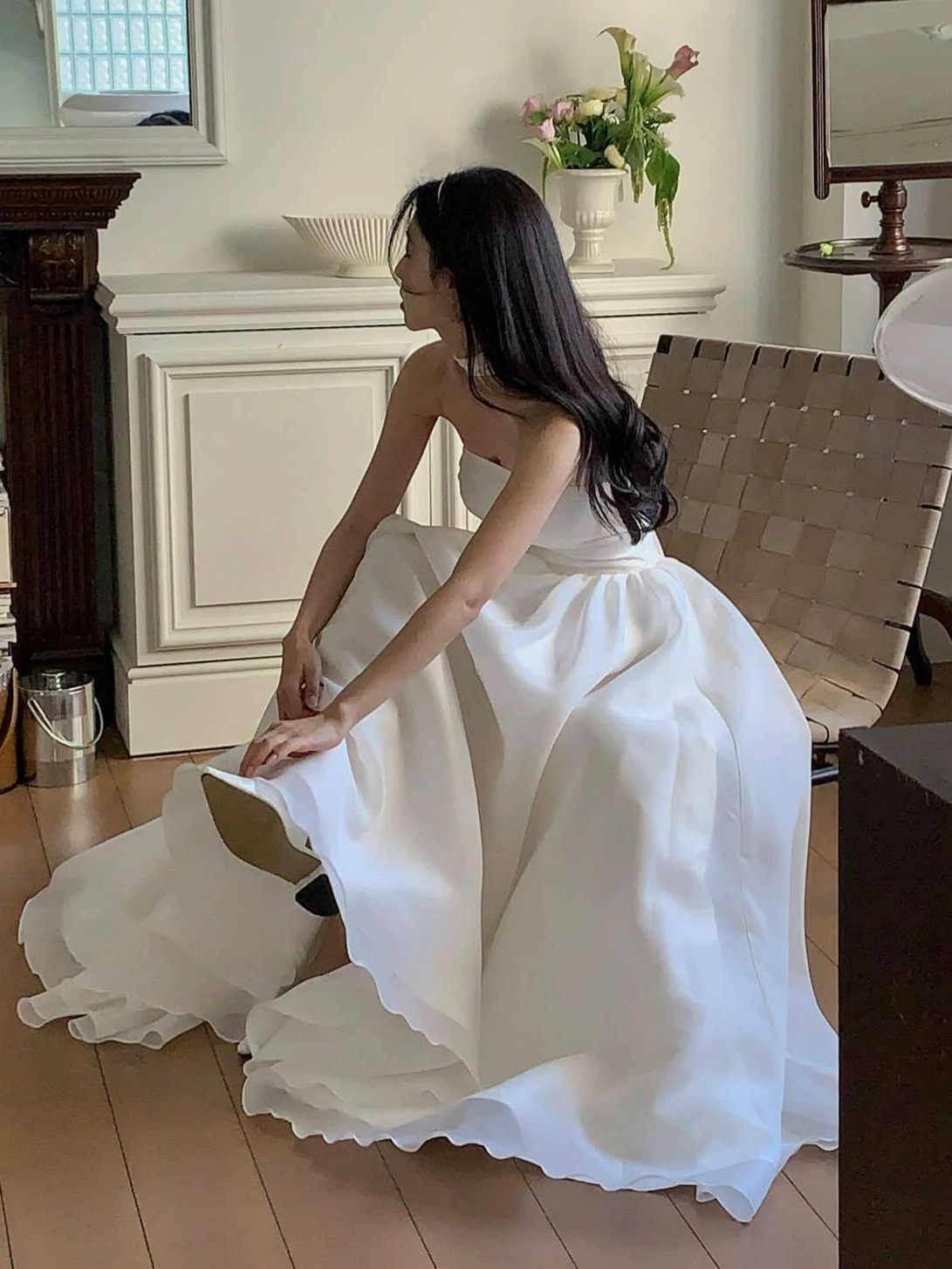 Китайское/корейское? Но требования: avoid wholesale etc. Here: Korean wedding dress... We'll translate as Корейское свадебное платье, топ бюстье, длинная юбка, вечернее платье, стиль высокого качества