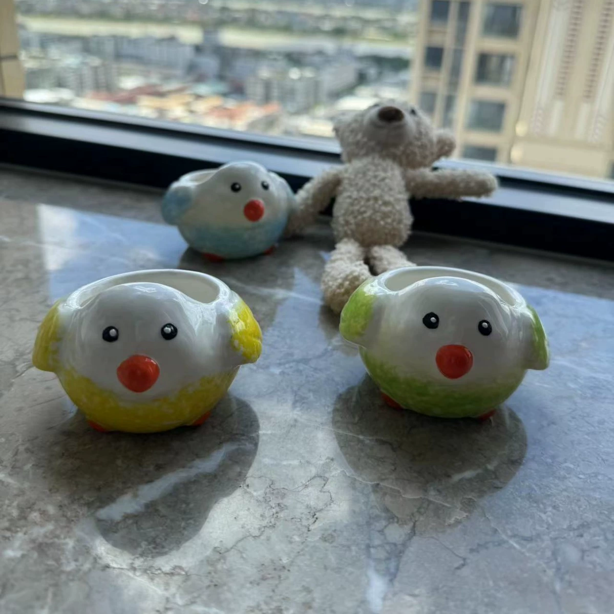 Коробка для хомяка попугая керамическая миска рисованной легко очищается