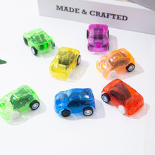 糖果色透明回力車創意兒童小玩具車地攤批發工廠現貨迷你50MM扭蛋