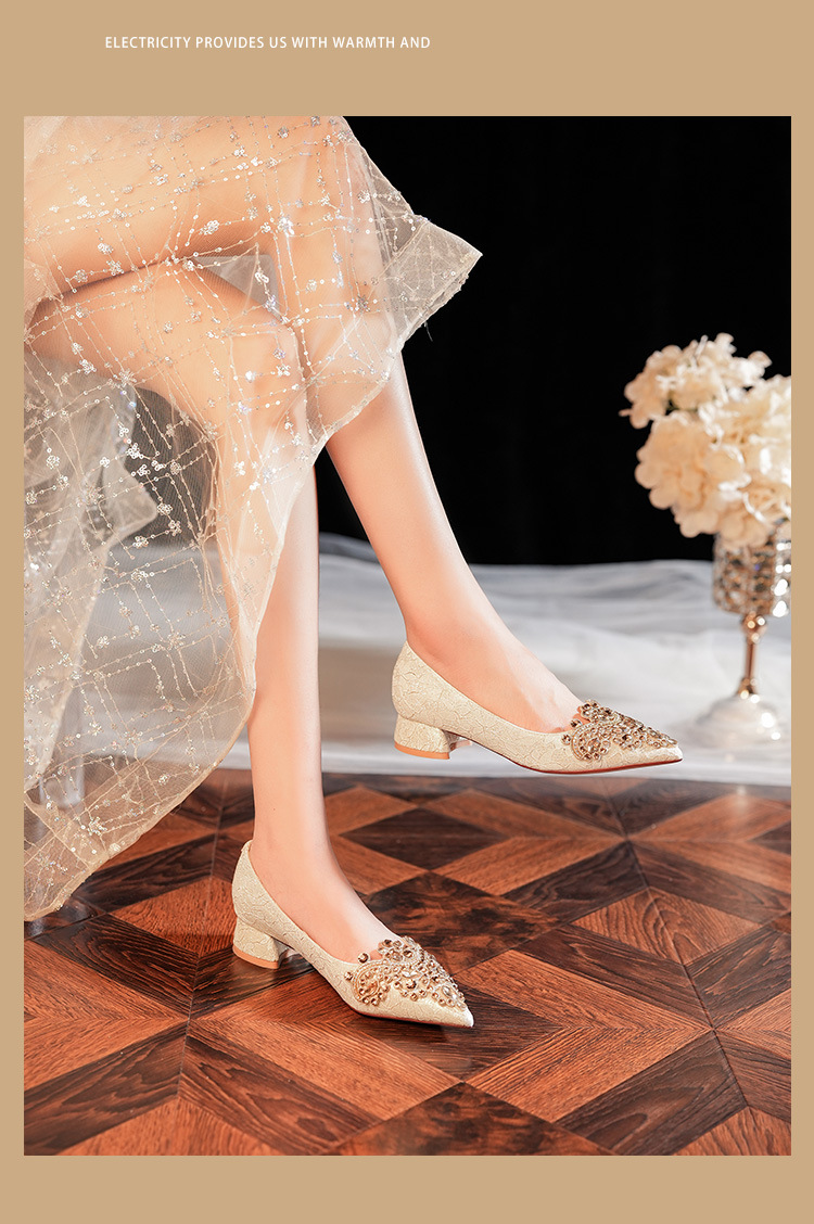 3333F-007 Scarpe da donna con tacco basso, punta a punta, in raso, comode, per damigelle d'onore, da sposa e feste_voghion.com