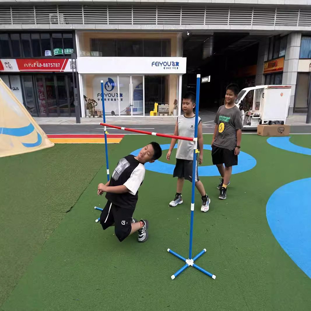 Kindergarten Feelings Training Equipment Lower Waist Over Rod Ring Game New Outdoor Sports Hurdle Team Building Parent-Child Props