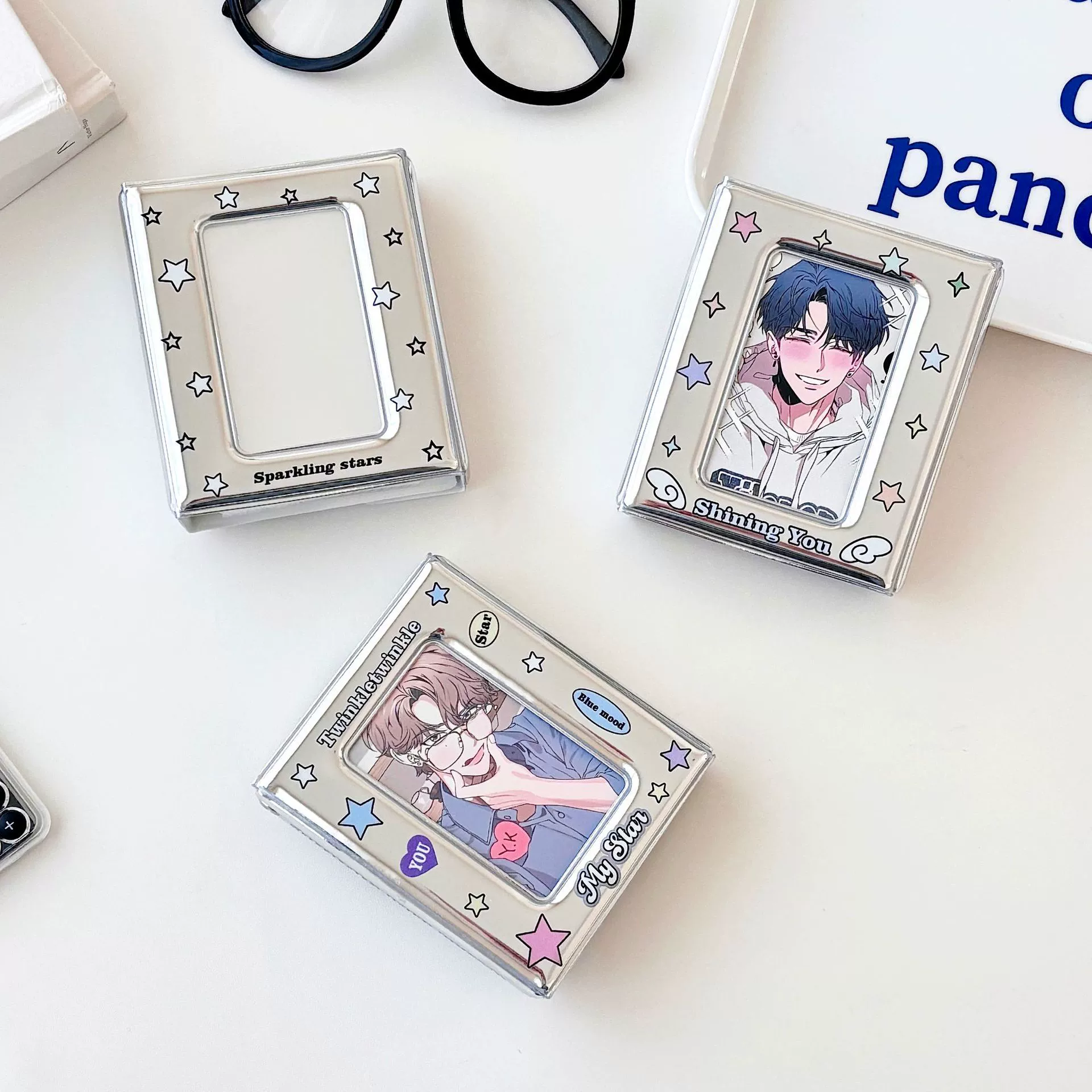 Polaroid, подлинный серебряный держатель карт, карточник, система хранения, фотоальбом