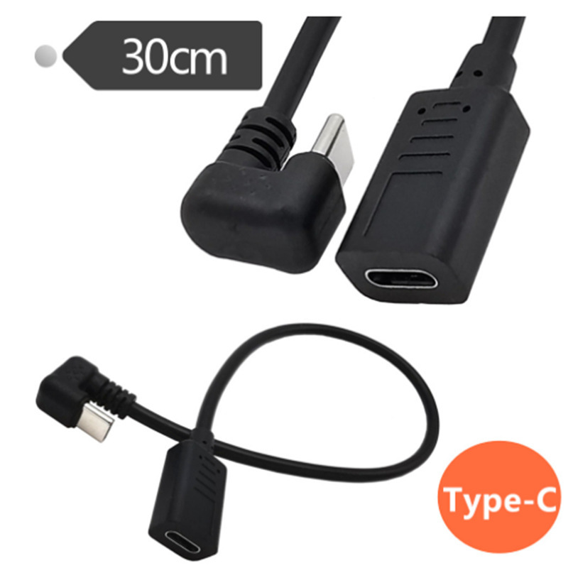 U-shaped elbow 3.1 Type-C extension line male to female data extension line 90 degree elbow USB-C connection line