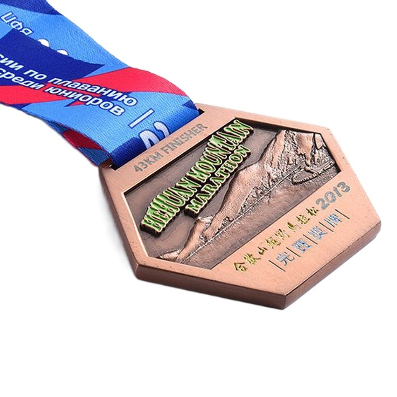 Medalla de los niños de jardín de infantes que enumera oro y plata cobre maratón juegos medalla de competencia conmemorativa honor metal Medalla