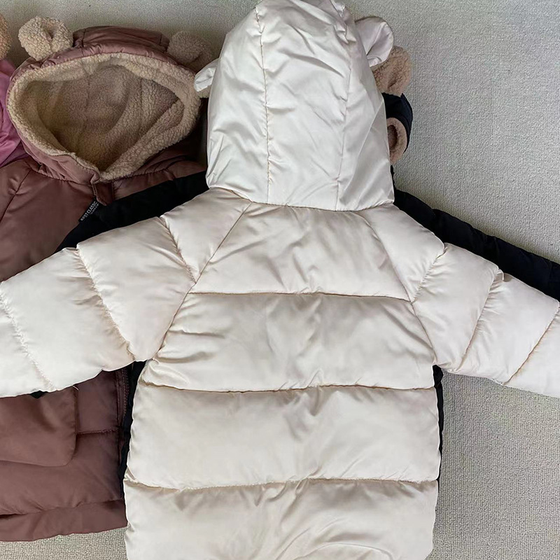 Warm Winter Festival Solid Color Pattern Girl'S, Boy'S Gender Fashion Style Warm Winter Fashion Solid Color Polyester Boys Outerwear