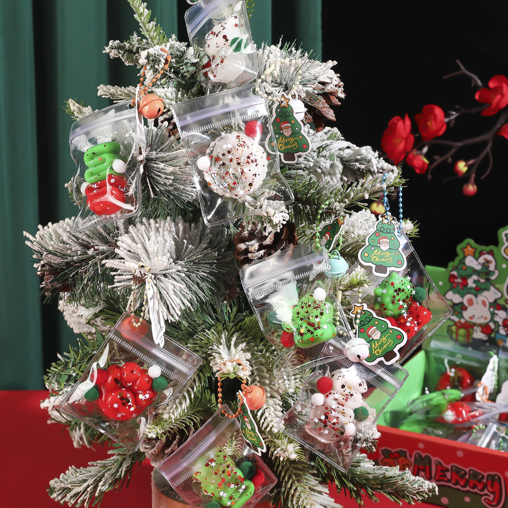 B Navidad pequeña nariz colgante pellizco pellizco colgante bolso colgante taza de agua colgante pellizco reducción de presión fábrica de venta directa