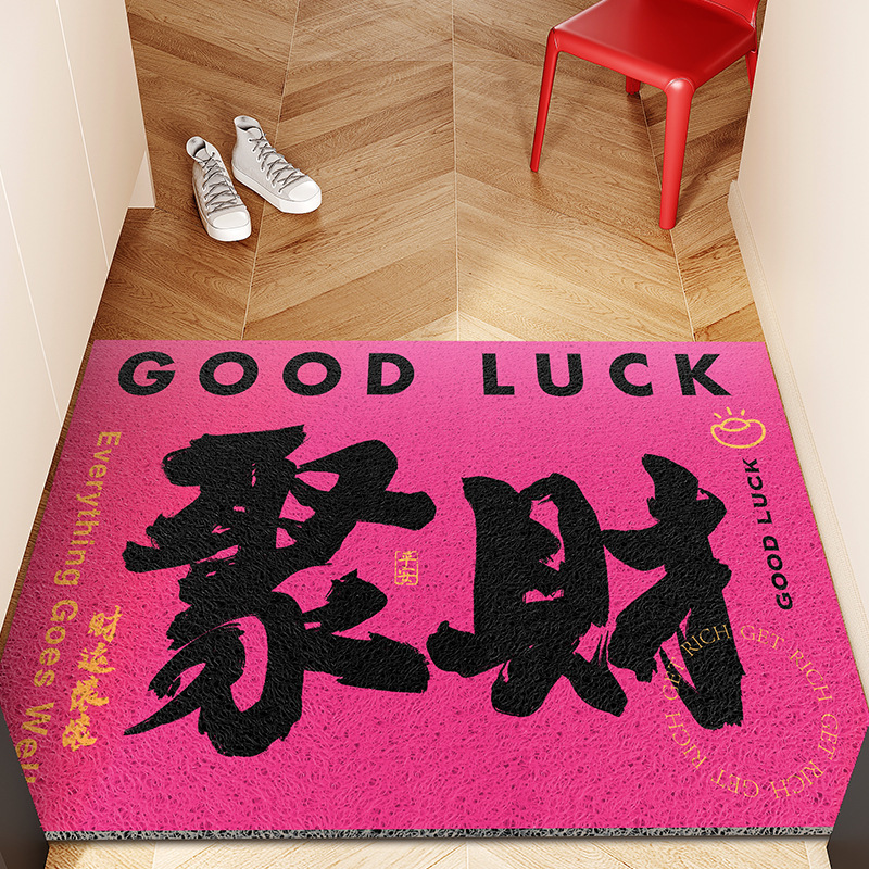 极简创意丝圈地垫进门耐脏可裁剪防滑垫玄关刮泥蹭土入户门地垫|undefined