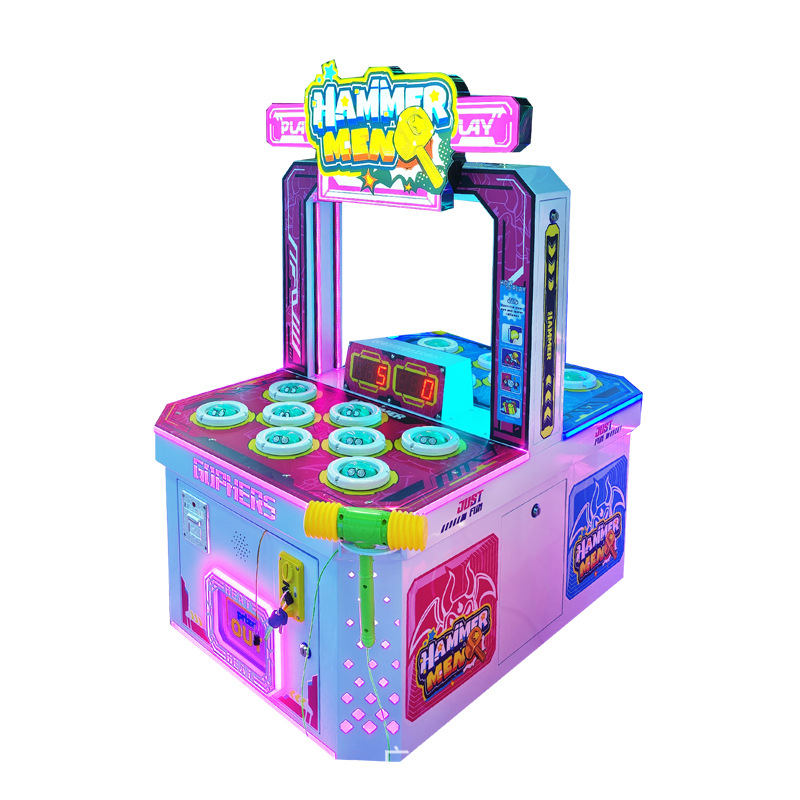 Doble jugador jugando con pantalla táctil de martillo golpea música de juego de monedas para niños, sala de arte de parque, equipo de entretenimiento de la ciudad de juegos electrónicos comerciales image 6