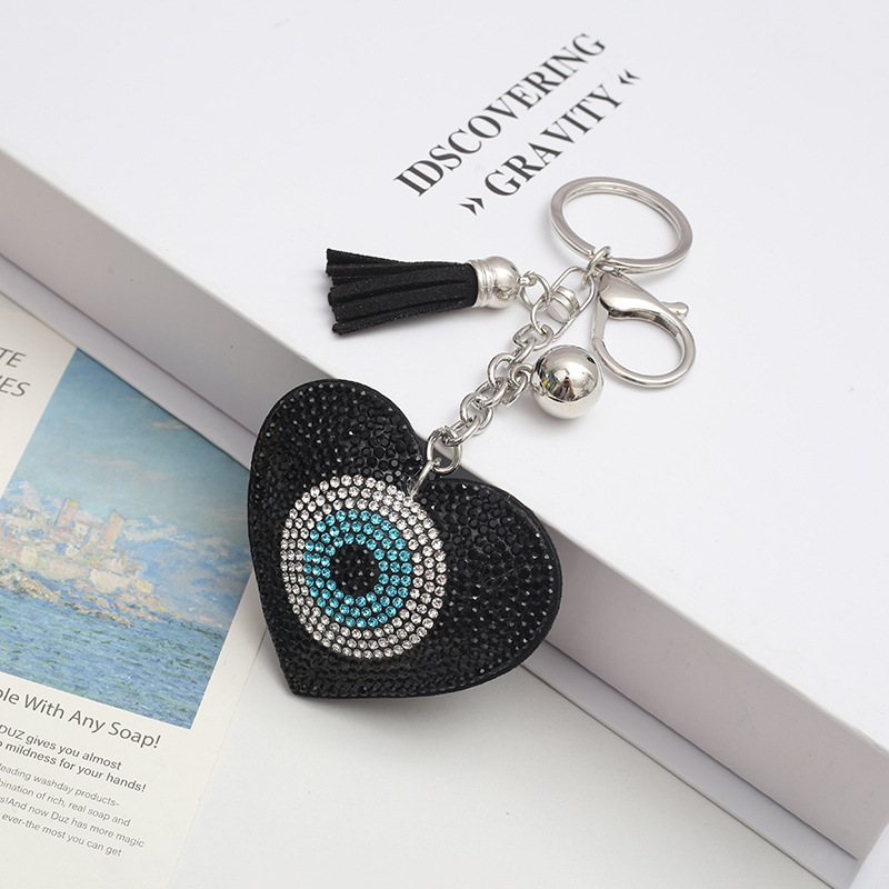 Unisex Gender Casual Retro Devil's Eye Heart Shape Alloy Plating Unisex Keychain