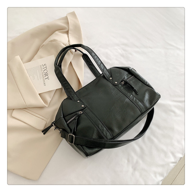 European and American cross-border fashion women's bag 2024 Spring new women's handbag, single-shoulder crossbody bag, simple tote bag undefined