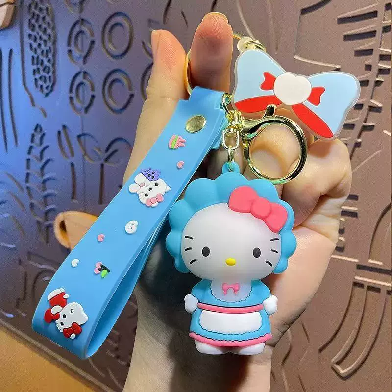 Кулон на брелке (Sanrio) Набор милых силиконовых подвесок — мягкие резиновые талисманчики, подарок на день рождения, различные персонажи