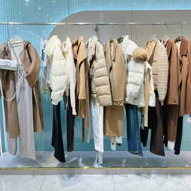 25冬迪笛欧都市时尚风羽绒服上衣裤裙实体直播货源批发高品质清货