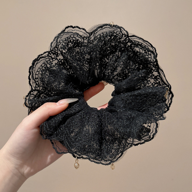 Encaje Encaje Encaje Encaje Corbata Chica Dulce Cuerda para el cabello de todo fósforo Verano Cuerda para la cabeza Adjunta para el cabello coreano