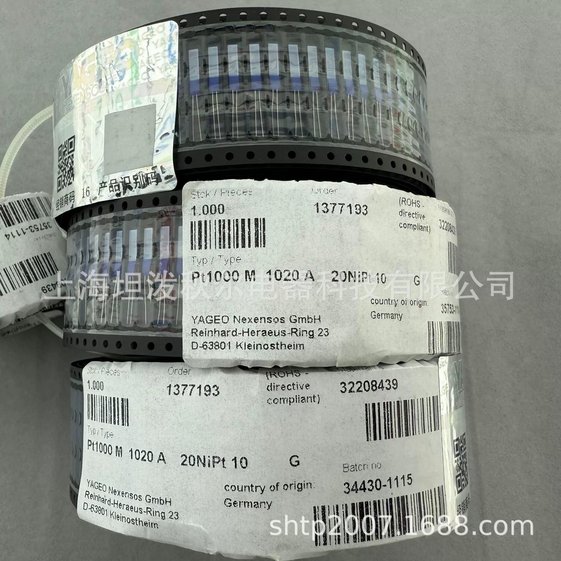 PT1000 Платиновый резистор M1020 серии A Терморезистор класса A Точность датчик температуры 3208439