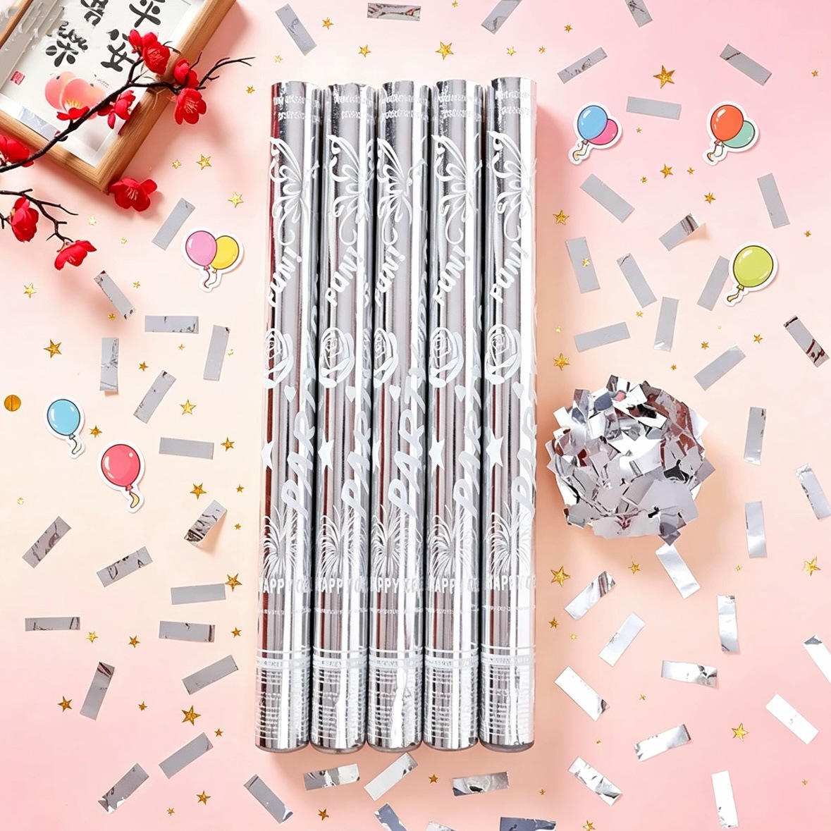 Cañón de Confeti Portátil para Bodas de Papel, Portátil, para Bodas y Eventos image 24