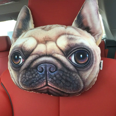 Headrest – car cartoon cute pair of - shiba-inu-headrest-single-252510cm
