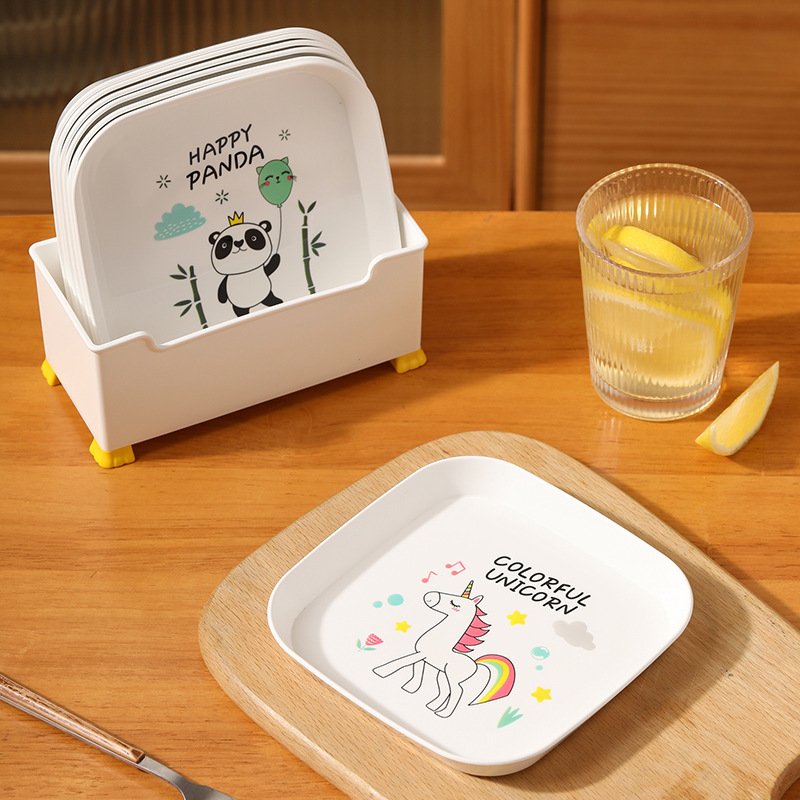 新商品創意プラスチックプリント北欧吐骨皿家庭用テーブルスナックお菓子ドライフルーツ皿果物皿|undefined