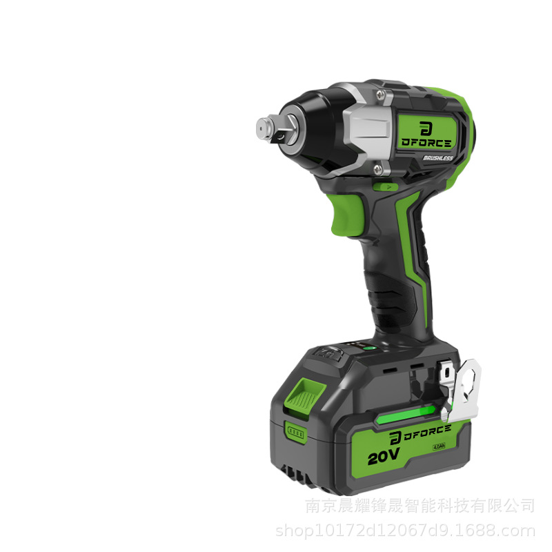20V Llave eléctrica de impacto de litio sin escobillas industrial de reparación de automóviles de madera de artillero de gran torsión 350 - 1200N