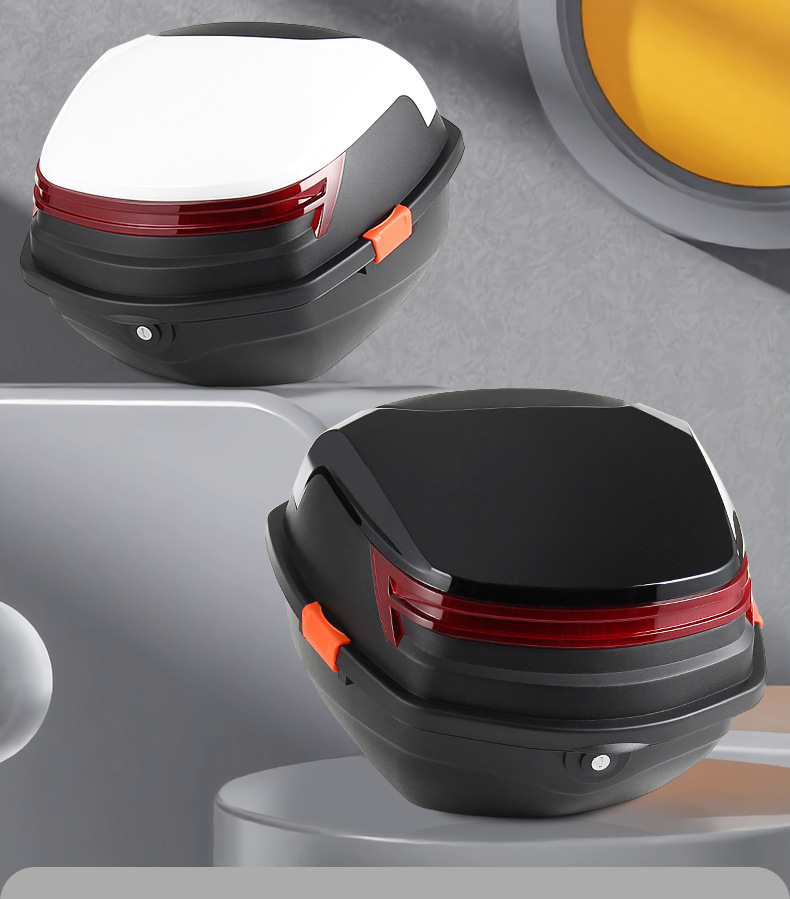 Universal Trunk for Electric Vehicles, Large-Capacity Storage Box for Scooters, Extra-Large Rear Trunk for Electric Bikes