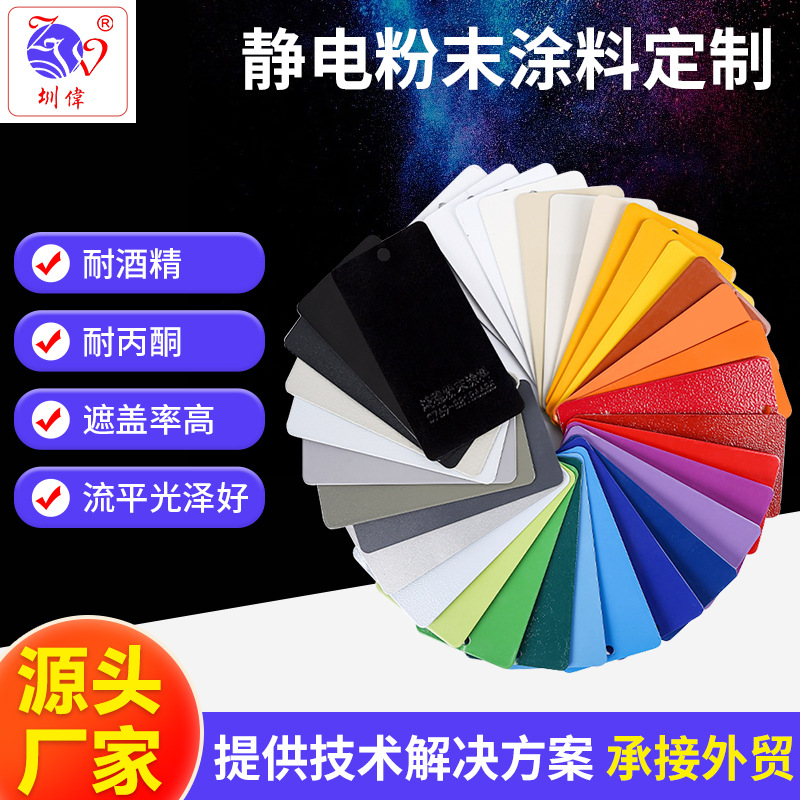 热固性静电粉末涂料 耐高温静电粉末涂料 皱纹砂纹闪银塑粉涂料