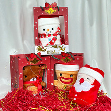 跨境圣诞节礼物卡通圣诞老人法兰绒公司礼品毛绒毯子毛毯午睡冬季