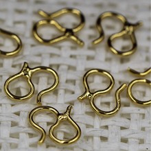 0.8*7*9MM黄铜焊接S扣 项链手链连接扣 diy首饰材料配件