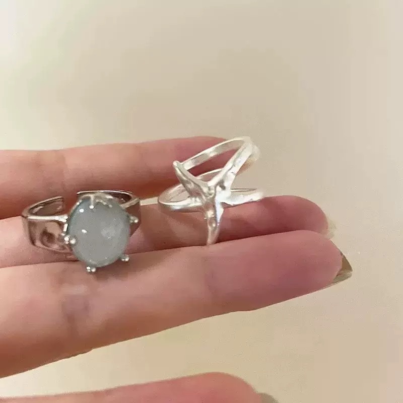 Adjustable Starfish Ring For Women Statement Beach Vacation Jewellery_voghion.com