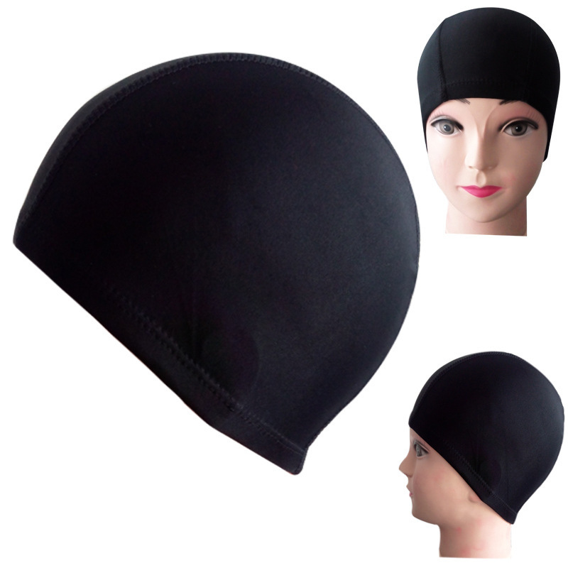 Solid color cloth swimming cap unisex color adult large elastic hot spring comfortable swimming pool swimming cap wholesale