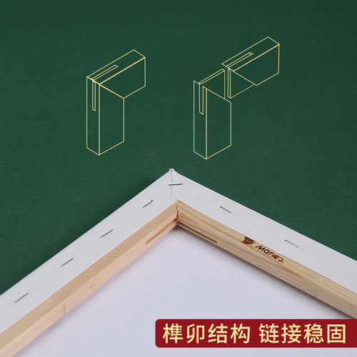 Marley color surface oil painting frame wholesale pure cotton linen rectangular round acrylic paint solid wood oil painting frame