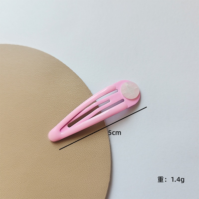 彩色发夹BB夹刘海夹滴油发夹 手工敲片夹子女生头饰卡通DIY发卡